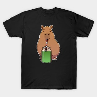 Capybara Green Juice Smoothie T-Shirt
